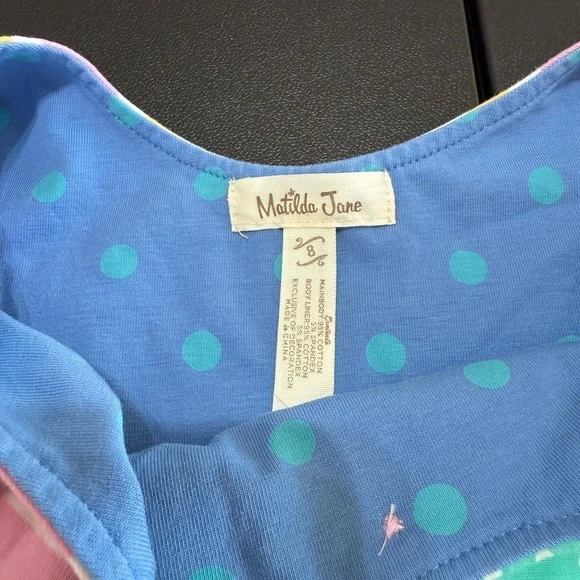 Matilda Jane Pink and White Ruffled Tiered Sundress - Picture 3 of 4